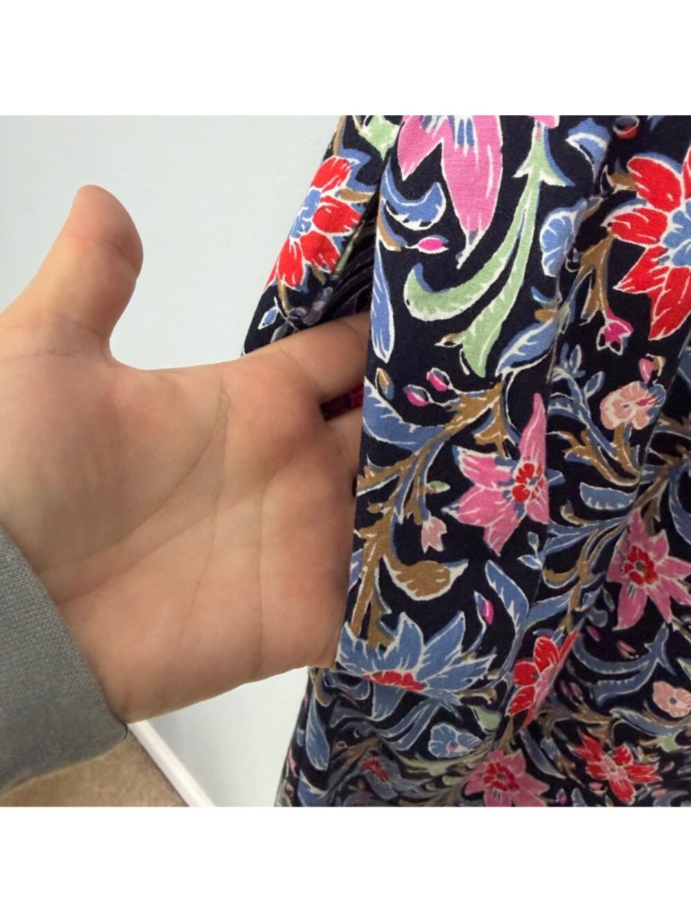 LOFT spring bloom button swing dress size XS - Picture 5 of 7